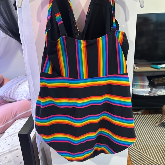 Torrid Multicolor Striped Swimsuit - Picture 4 of 5